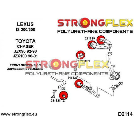 Full suspension polyurethane bush kit