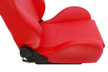 Racing seat DRAGO PVC Red