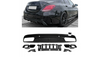 Diffuser Mercedes-Benz C W205 S205 Rear with Pipes