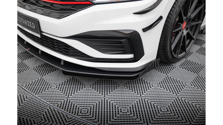 Splitter Volkswagen Jetta GLI Mk7 Front Street Pro Black + Gloss Flaps