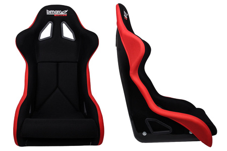 Fotel Sportowy Bimarco Cobra III Welur Black Red