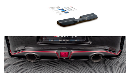 Splitter Nissan 370Z Nismo Facelift Rear Central Gloss Black