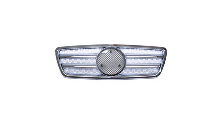 Grill Mercedes-Benz E W210 S210 Facelift Chrome & Silver