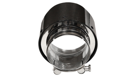 Końcówka tłumika 101mm wejście 70mm Carbon Gloss