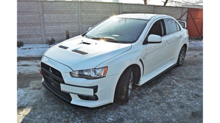 Splitter Mitsubishi Lancer Evo X Front v.2 Gloss Black