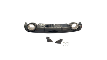 Diffuser Audi A6 C6 Facelift Rear with Pipes