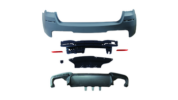 Bumper BMW 5 F11 Rear with Diffuser