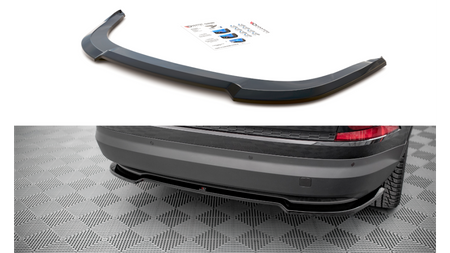 Central Rear Splitter for Skoda Kodiaq Mk1 Facelift Gloss Black