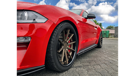 Dokładka Ford Mustang VI Facelift Progi Gloss Black