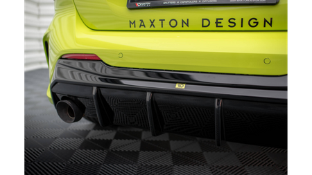 Dokładka BMW 1 F40 M-Pack Zderzak Tył v.3 Wersja Z Pojedyńczym Wydechem Gloss Black