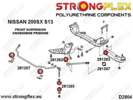 Front anti roll bar bush SPORT