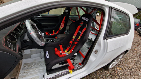Bolt-in Half Roll Cage Mitsubishi Lancer EVO X Black