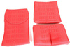 Fotel sportowy LOW MAX K608 Welur Bride Czerwony