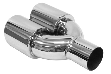 Exhaust Tip 89mmx2 enter 63mm Polished