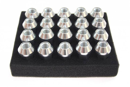 Wheel lug nuts JBR 50mm M12 x1,5 Silver