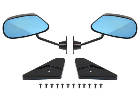 Lusterka Uniwersalne F2 ABS Manual Blue Glass