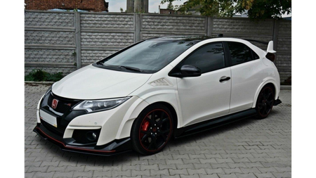 Splitter Honda Civic IX Type-R Front v.1 Gloss Black