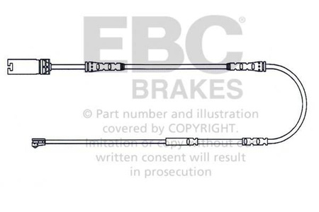 EFA131 - Czujnik zużycia klocków hamulcowych EBC Brakes BMW | X1 (E84)