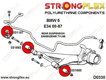 Rear anti roll bar bush SPORT