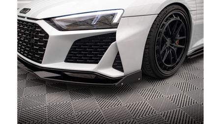 Splitter Audi R8 4S Facelift przód v.3 + flaps Gloss Black