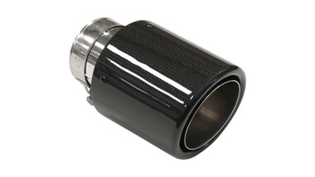 Końcówka tłumika 89mm wejście 76mm Carbon Gloss