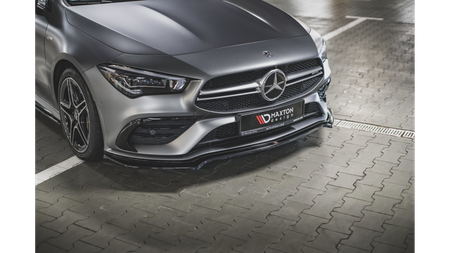 Splitter Mercedes-Benz CLA 35 Aero C118 przód v.1 Gloss Black