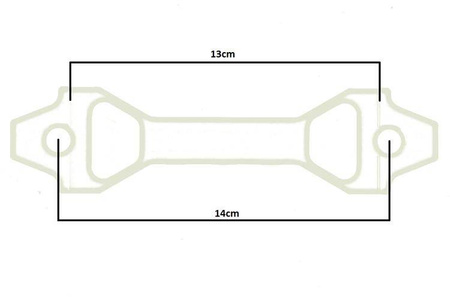 Car Battery Tie Down D1Spec 13cm blue