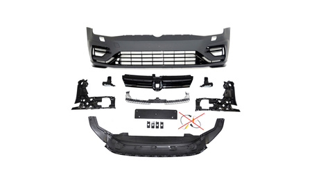 Bumper Volkswagen Golf 7 Front SRA Grill