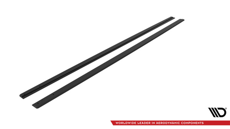 Side Skirts Volkswagen Polo GTI Mk6 Facelift Street Pro Black-Red