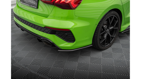 Splitter Audi RS3 8Y Tył Bok Carbon