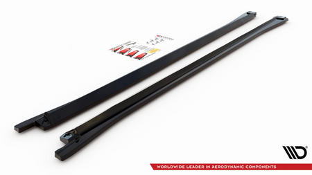 Diffuser Volkswagen Touareg III R-line Side Skirts Gloss Black