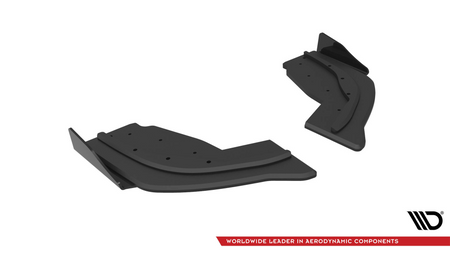 Splitter BMW 1 F40 M-Pack Tył Boczne Street Pro v.1 Black + Gloss Flaps