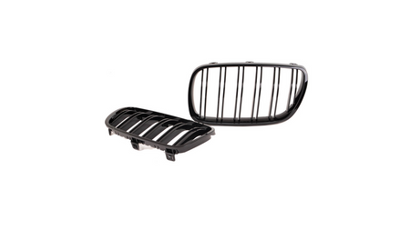 Sport Grille Dual Line Gloss Black suitable for BMW X3 (E83) Facelift 2006-2010 DAMAGE