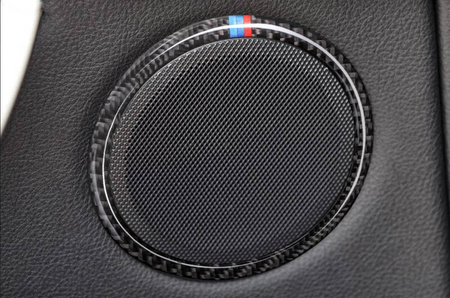 Carbon wrap door speaker sound ring BMW F30 F34