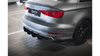 Diffuser Audi S3 8V Rear Street Pro Black