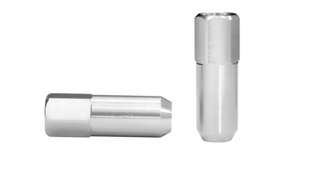 Wheel Lug Nuts Alu M12x1.25 60mm Silver