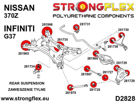 Tuleja tylnego wózka – tylna SPORT
