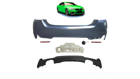 Bumper BMW 4 F32 F33 F36 Rear with Diffuser