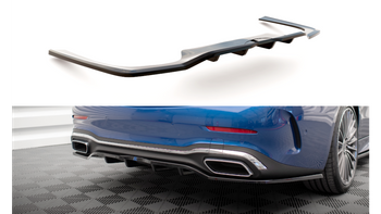 Splitter Mercedes-Benz C W206 Rear Central with Diffuser Gloss Black