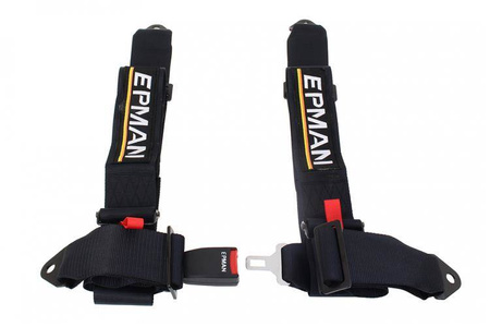 Racing seat belts 4p 3" Epman Black