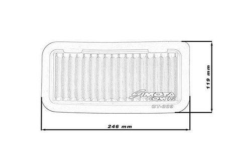 Simota Panel Filter OT009 246x119mm