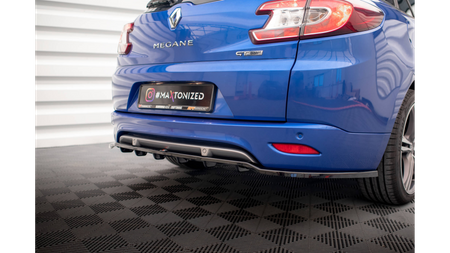 Splitter Renault Megane GT Line Grandtour III Facelift Rear Central with Diffuser Gloss Black