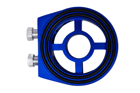 Oil filter adapter Turboworks Blue