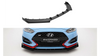 Splitter Hyundai Veloster N Mk2 Front Street Pro Black + Gloss Flaps