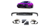 Diffuser Audi A7 C8 Rear with Pipes