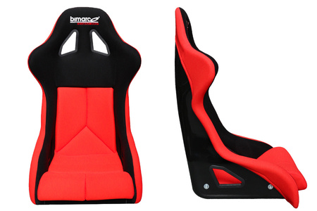 Fotel Sportowy Bimarco Cobra PRO Welur Red-Black FIA