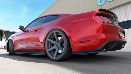 Diffuser Ford Mustang VI Side Skirts Gloss Black