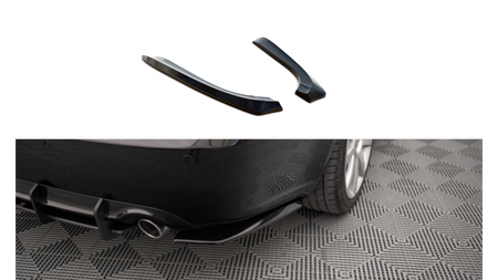 REAR SIDE SPLITTERS AUDI A4 B7 Gloss Black