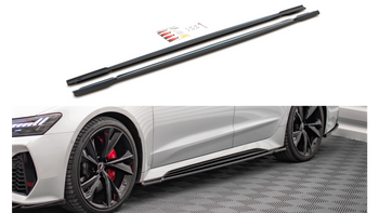 Dokładka Audi RS6 RS7 C8 Progi v.1 Gloss Black