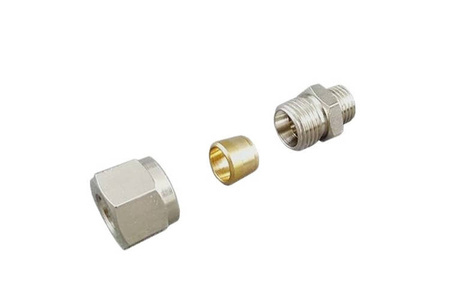 Brass Fitting for hardline 10mm - 1/4" external